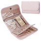 Faux Suede Jewelry Storage Foldable Portable Earring Roll Bag