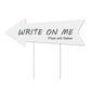 Blank Yard Sign With Stake DIY Lawn Party Sign & Arrow Sign
