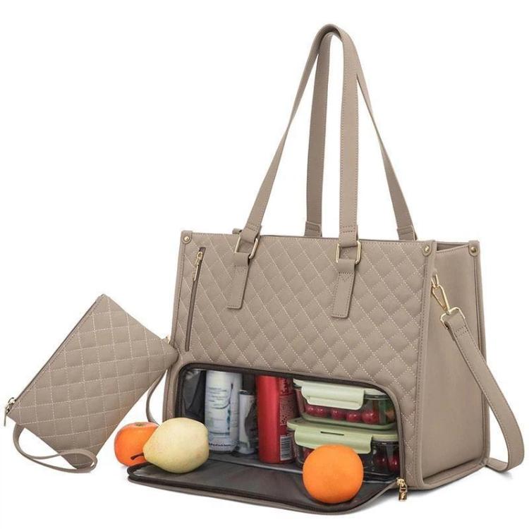 2 in 1 Handheld Insulated Lunch Bag Crossbody Combination Bag