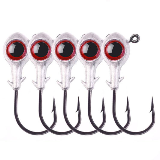 HENGJIA JI042 5pcs /Pack Jig Head Hook Saltwater Reinforced Sharp Point Fishing Hook, 2.5g, 3.5g, 5g, 7g, 10g