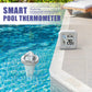 BALDR Wireless Floating Pool Thermometer With Indoor Receiver 360-Degree Triple Screen LCD Display Remote App Control, B0565T