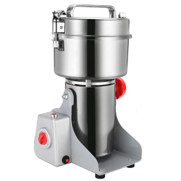 Stainless steel countertop seasoning grinder crusher with motor base and red control switch