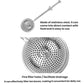Stainless steel tea infuser with round perforated mesh filter cup and long handle