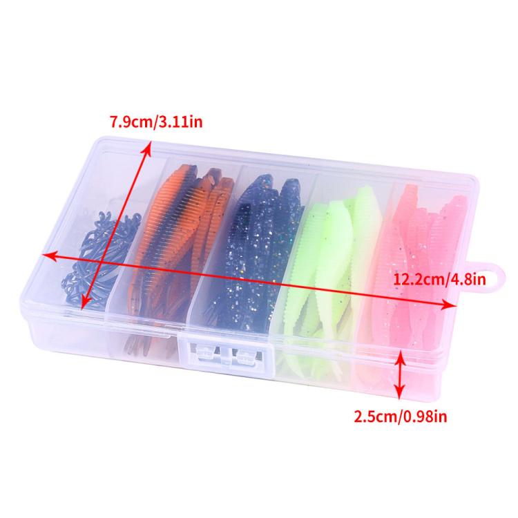 Soft Bait Crankbait Hook Set Split Soft Lure, HENGJIA 60pcs /Box, HENGJIA 65pcs /Box
