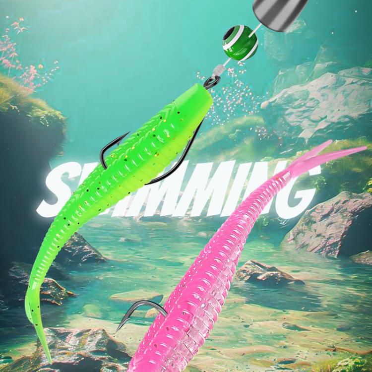 Soft Bait Crankbait Hook Set Split Soft Lure, HENGJIA 60pcs /Box, HENGJIA 65pcs /Box