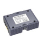 150W GigE PoE injector underside label with mounting holes and Ethernet output port