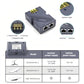 150W PoE power injector with indicator light, LAN and POE ports, polarity markers