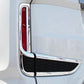 Bumper fog lamp decorative strip, chrome border with black grille insert