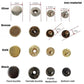 15mm metal snap fastener kit with silver, bronze, gold and black parts