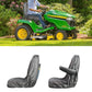 Pack of two dark gray lawn mower seat covers with contoured high-back design