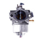Lawn mower carburetor with throttle bore opening and brass outlet fitting