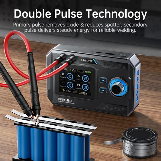 FNIRSI SWM-20 2.4 Inch Color Screen Handheld Dual Pulse Spot Welder With Welding Pen, SWM-20