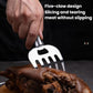 LsCook Multifunctional Bear Claw Shape Hand Guard Meat BBQ Shredder, All-Steel