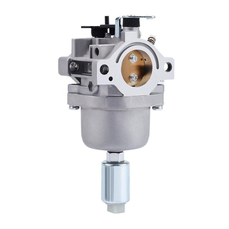 Mechanical carburetor with round throttle bore and metal fuel inlet
