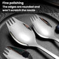 LsCook 304 Stainless Steel Salad Spoon Fork Instant Noodle Pasta Fork, Medium