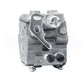 Carburetor side view with choke lever and mounting screw hole