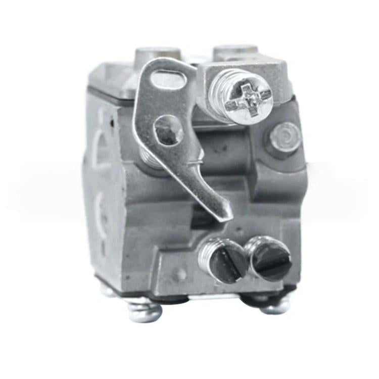 Carburetor side view with choke lever and mounting screw hole