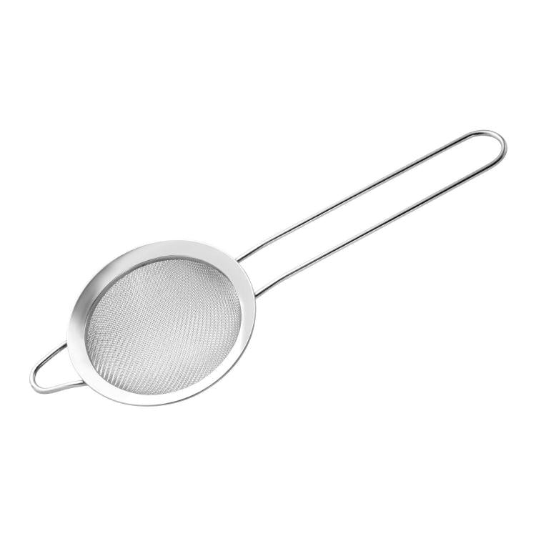 304 Stainless Steel Milk Juice Mesh Strainer Ultra-Fine Kitchen Flour Sifter, Round Base
