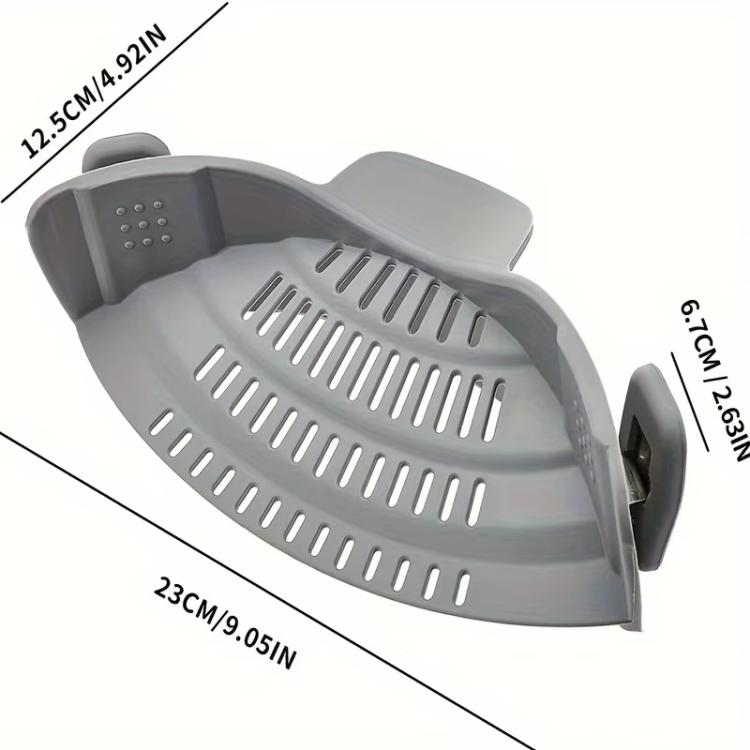 LsCook Silicone Pasta Strainer Wide Mouth Colander