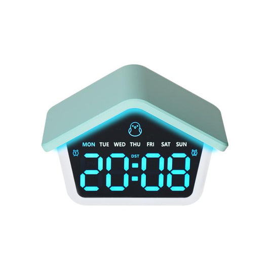 Atmosphere Cabin Digital Alarm Clock With 8-Color Night Light LED Desktop Clock With Snooze, DST, Adjustable Brightness