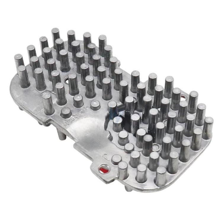 LED headlight module with metal spiked pin contacts array
