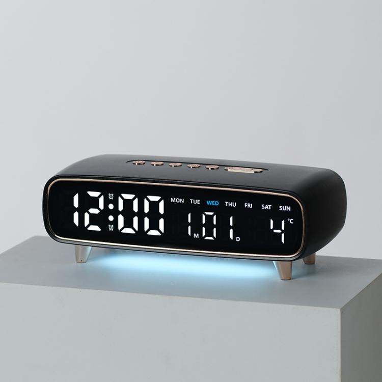 LED Digital Alarm Clock With Night Light, Date/Weekday/Temperature, 2 Alarms, Countdown Timer, 3 Brightness Levels, USB Output Port