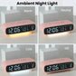 LED Digital Alarm Clock With Night Light, Date/Weekday/Temperature, 2 Alarms, Countdown Timer, 3 Brightness Levels, USB Output Port