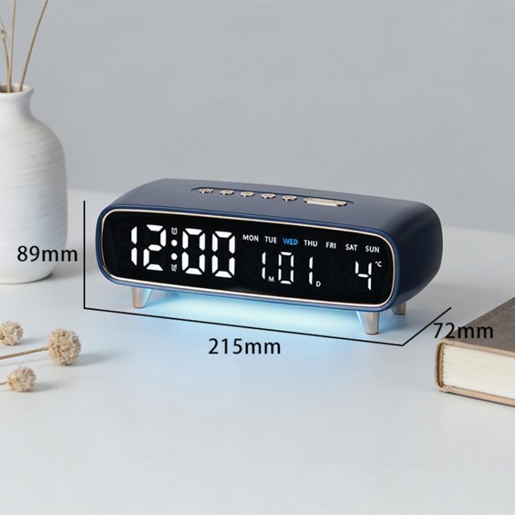 LED Digital Alarm Clock With Night Light, Date/Weekday/Temperature, 2 Alarms, Countdown Timer, 3 Brightness Levels, USB Output Port