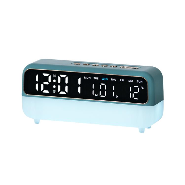 Multi-Function Digital Alarm Clock With Dimmable Night Light, Date/Weekday/Temperature, Dual Alarms, Timer Function, USB Charging Port
