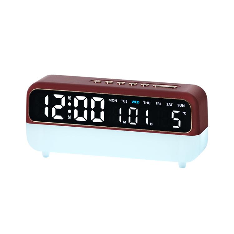 Multi-Function Digital Alarm Clock With Dimmable Night Light, Date/Weekday/Temperature, Dual Alarms, Timer Function, USB Charging Port