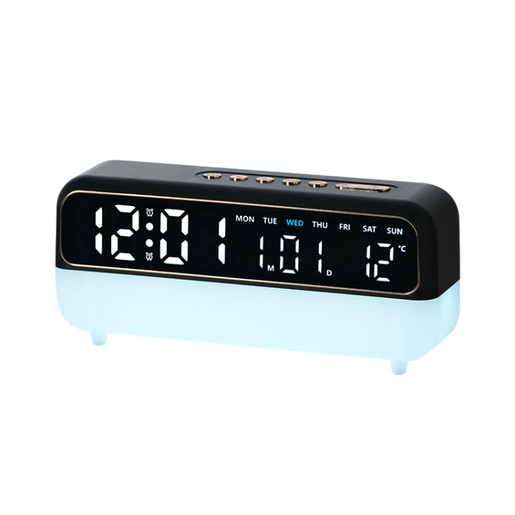 Multi-Function Digital Alarm Clock With Dimmable Night Light, Date/Weekday/Temperature, Dual Alarms, Timer Function, USB Charging Port