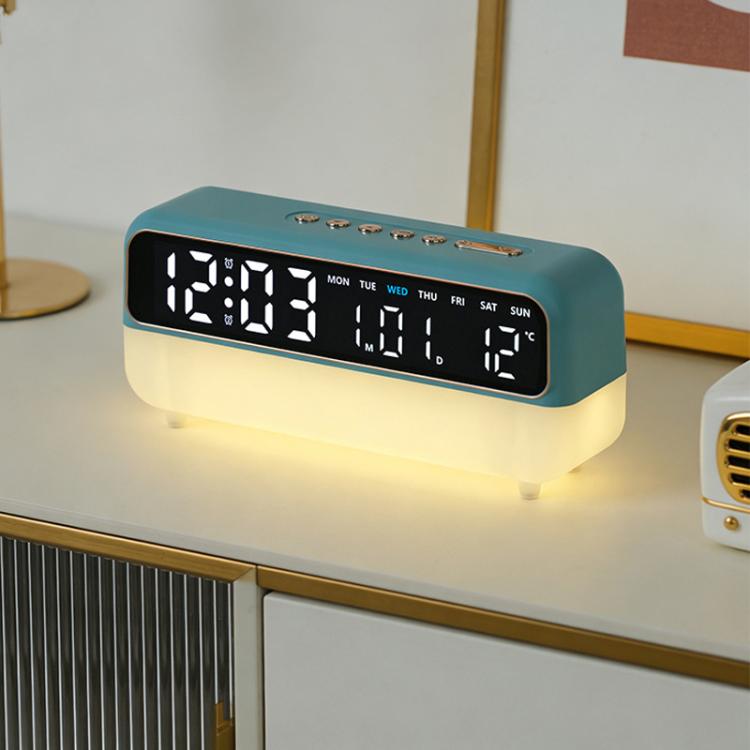 Multi-Function Digital Alarm Clock With Dimmable Night Light, Date/Weekday/Temperature, Dual Alarms, Timer Function, USB Charging Port