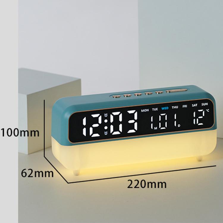 Multi-Function Digital Alarm Clock With Dimmable Night Light, Date/Weekday/Temperature, Dual Alarms, Timer Function, USB Charging Port