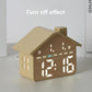 House-Shaped Digital Alarm Clock with Night Light Dual Alarms & Timer Function, 3-Level Brightness, GH8063 Yellow, GH8063 Gray