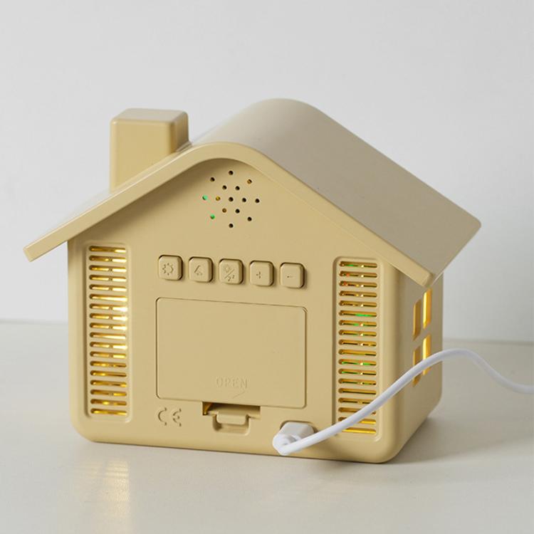 House-Shaped Digital Alarm Clock with Night Light Dual Alarms & Timer Function, 3-Level Brightness, GH8063 Yellow, GH8063 Gray