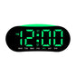 Digital Alarm Clock for Bedroom With Atmosphere Night Light, 2 Alarms, Week/Date/Temperature Display