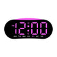 Digital Alarm Clock for Bedroom With Atmosphere Night Light, 2 Alarms, Week/Date/Temperature Display