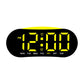 Digital Alarm Clock for Bedroom With Atmosphere Night Light, 2 Alarms, Week/Date/Temperature Display