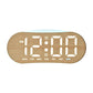Digital Alarm Clock for Bedroom With Atmosphere Night Light, 2 Alarms, Week/Date/Temperature Display