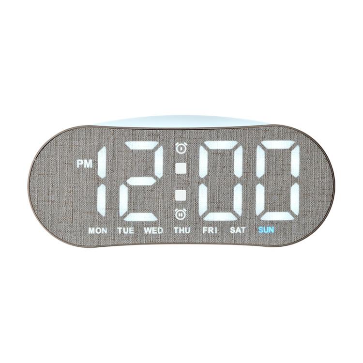 Digital Alarm Clock for Bedroom With Atmosphere Night Light, 2 Alarms, Week/Date/Temperature Display