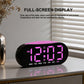 Digital Alarm Clock for Bedroom With Atmosphere Night Light, 2 Alarms, Week/Date/Temperature Display