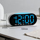 Digital Alarm Clock for Bedroom With Atmosphere Night Light, 2 Alarms, Week/Date/Temperature Display