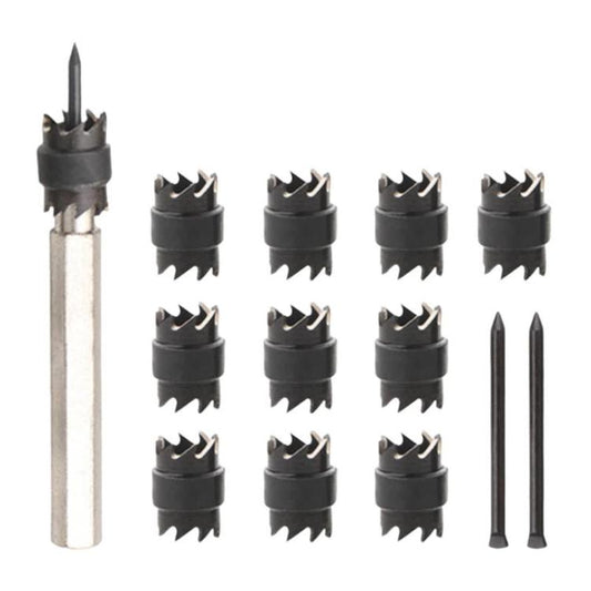 High Speed Steel Spot Welding Drill Bit Hex Shank Anchor Point Repair Drill Bit, 13pcs / set