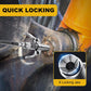 Lubricant filler coupler with locking jaws gripping a grease fitting