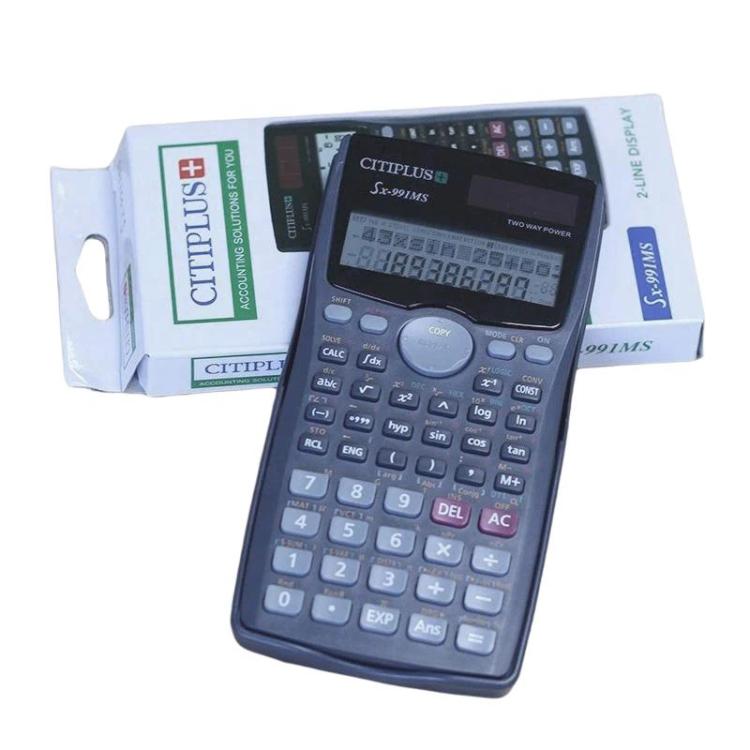 CITIPLUS SX-991MS Student Scientific Functions Calculator Solar Powered Multifunctional Exam Mathematical Calculator