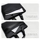 Black laptop briefcase with front zipper pocket and organizer for documents