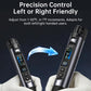Mini cordless soldering iron on hand with OLED screen and control keypad