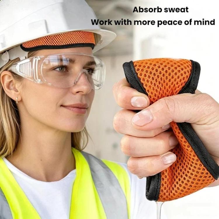 Summer Construction Site Curved Helmet Forehead Anti-Friction Sweat-Absorbing Band