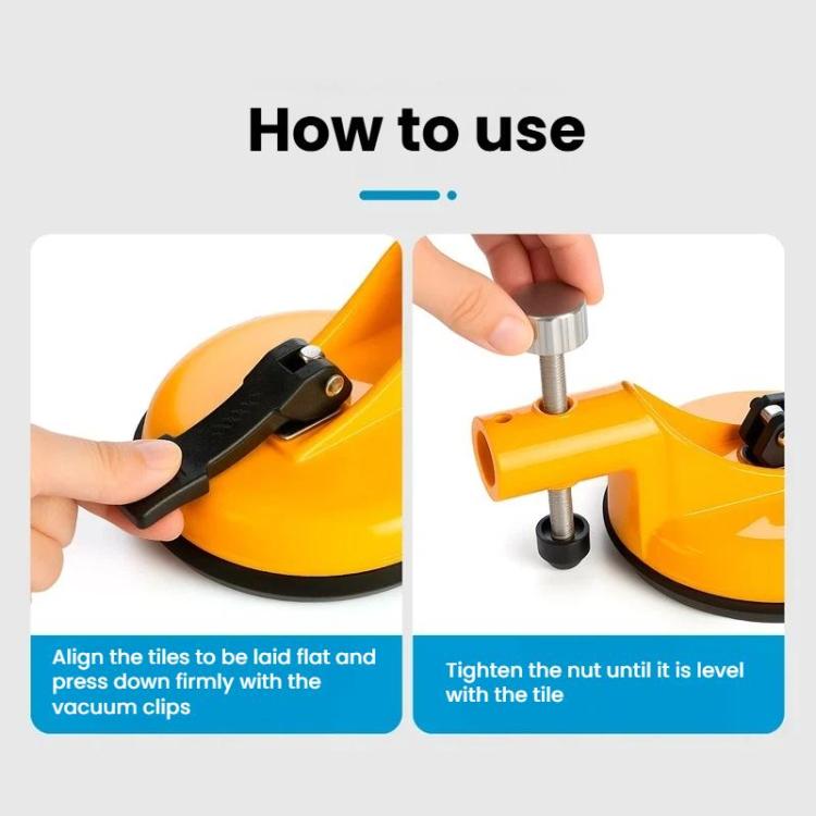 Leveling Suction Cup Tool For Leveling Adjusting Securing Joints During Tile Stone Slab Installation, Single-claw