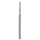 Diamond grinding drill needle bit with fine abrasive coating along the tip area.